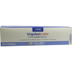 Urgo URGOLAST Color Mix Binde 6 cmx5 m 10 St Binden – Produktbild 1 von 1