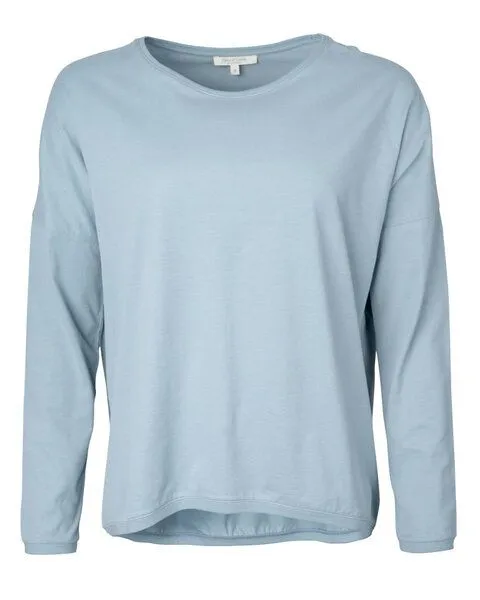 Alma & Lovis Alma & Lovis Oversized Langarmshirt aus Bio-Baumwolle | Loose Shirt, Hellblau, – Produktbild 4 von 4