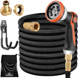 Casaria® Casaria Gardebruk Gartenschlauch Schwarz 7,5m flexibel – Produktbild 1 von 1