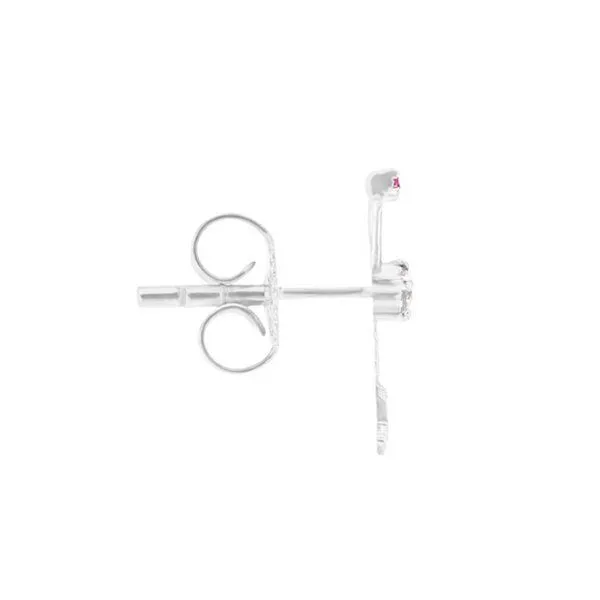Eppi Eppi Goldener Ohrring mit Sternzeichen Aries, Weiss, – Produktbild 2 von 2