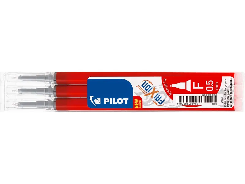 Pilot 3 Pilot Ersatzminen für Tintenroller Frixion Point BL-FRP5 rot – Produktbild 1 von 2