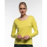 Alma Lovis Alma & Lovis Legeres Longsleeve aus leichter Bio-Baumwolle / EcoVero | Flamé Loose, Lemon (gelb), – Produktbild 1 von 1