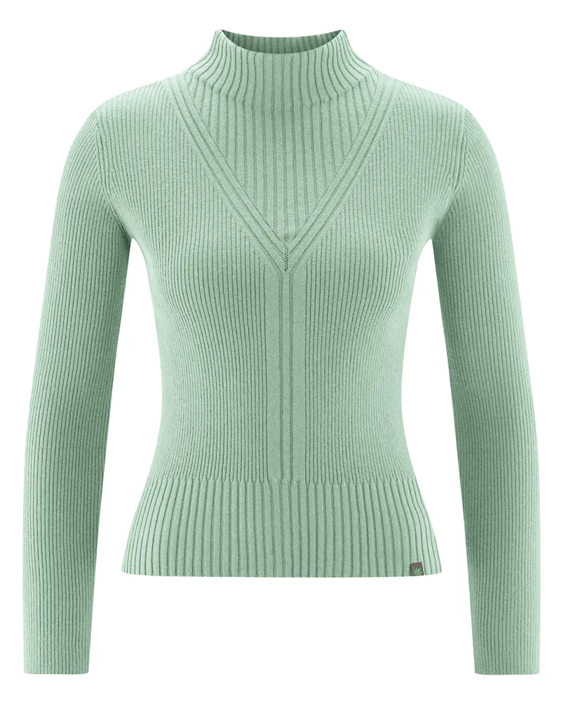 HempAge Hempage Damen vegan Pullover In Menta Grün, Grün, – Produktbild 1 von 2
