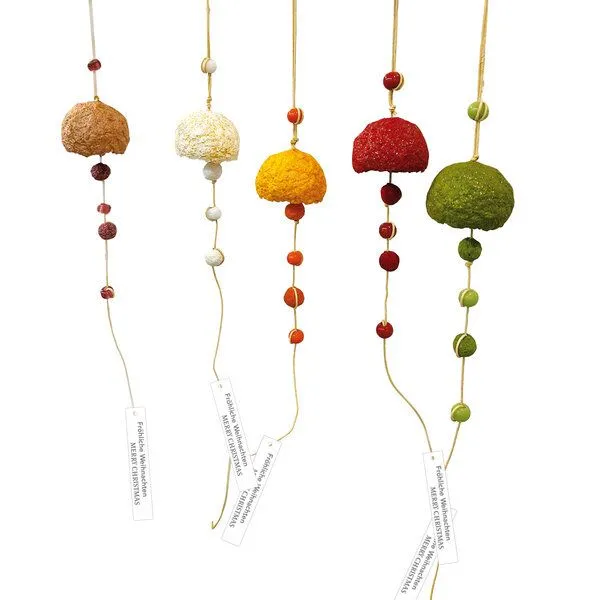 Sundara Sundara Weihnachts-Anhänger GLÖCKCHEN, Grün, – Produktbild 4 von 4