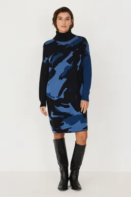 SKFK SKFK Damen vegan Kleid Haira Mit Trichterkragen Mehrfarbig – Produktbild 1 von 1