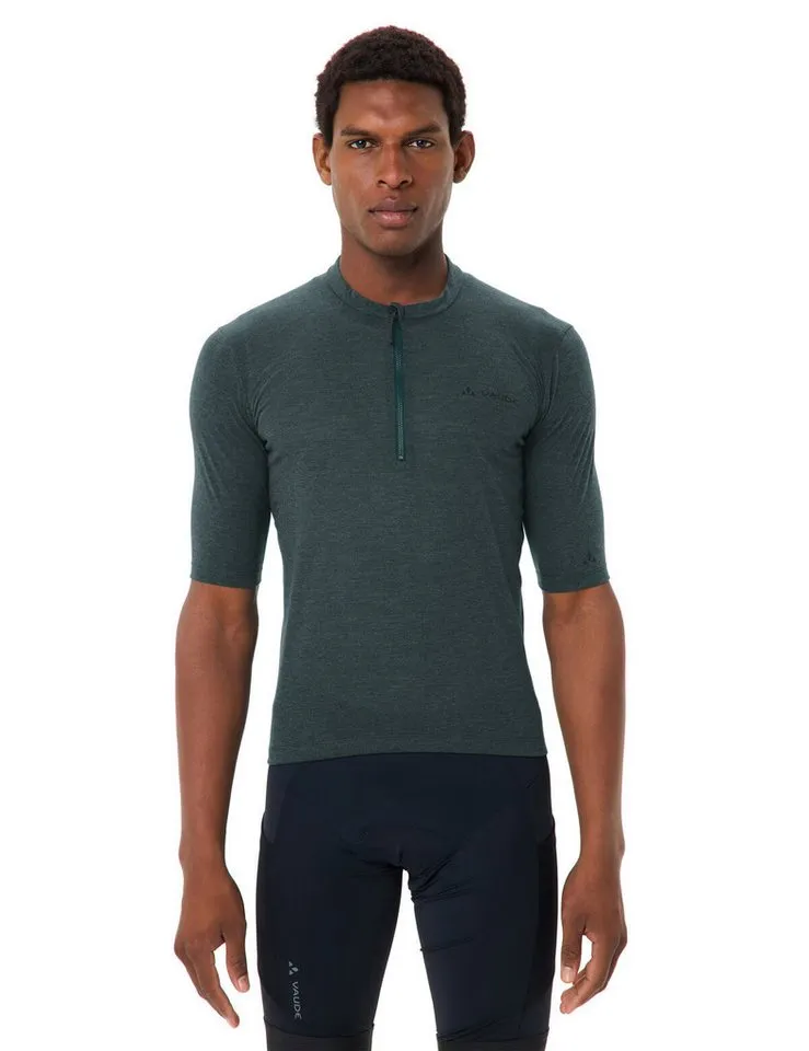 Vaude Vaude T-Shirt Men's Kuro HZ Tricot (1-tlg) atmungsaktives und schnelltrocknendes Radshirt, Blau, – Produktbild 2 von 4