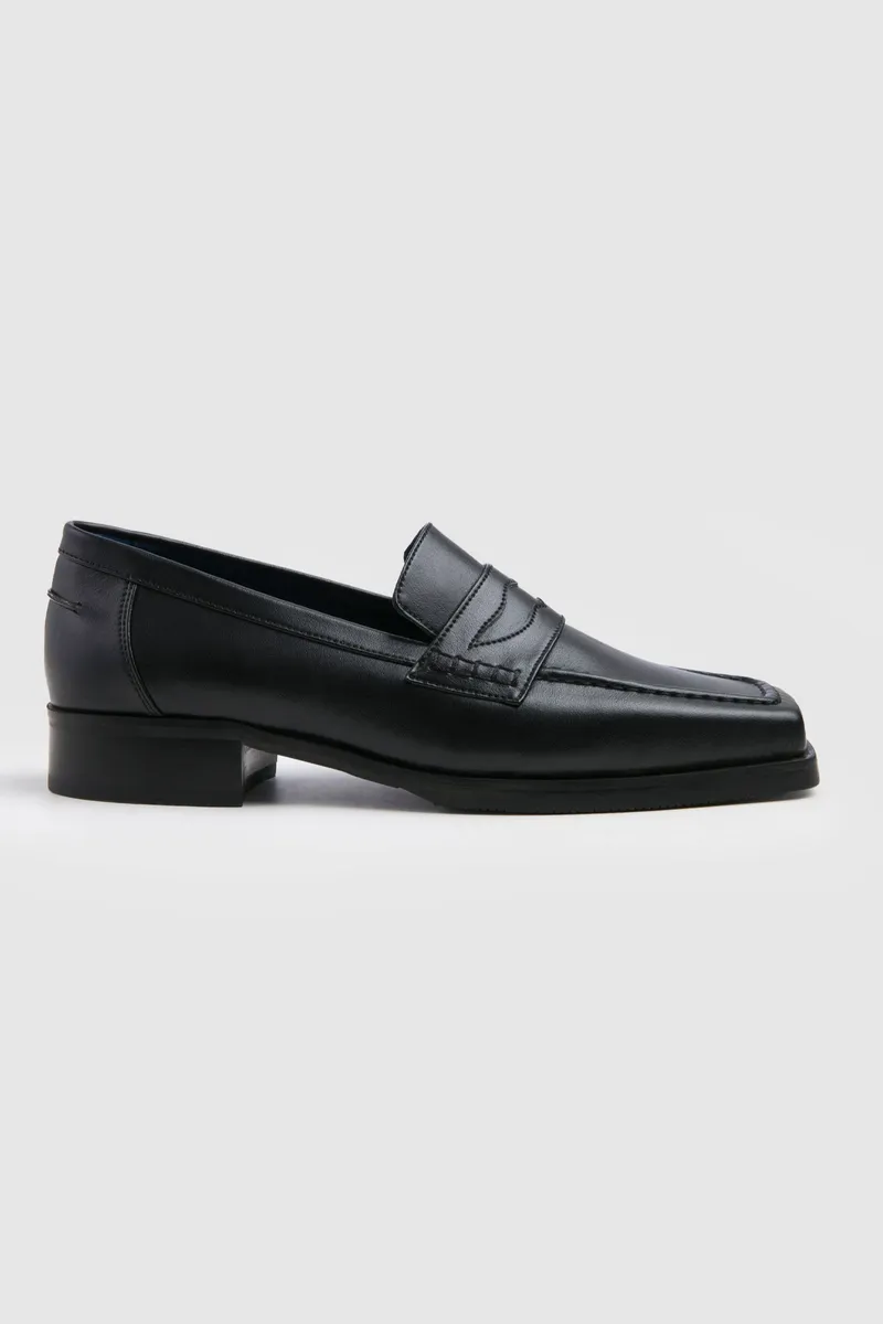 Prev Prev Damen vegan Loafer Joan Mitternacht, Schwarz, – Produktbild 2 von 2