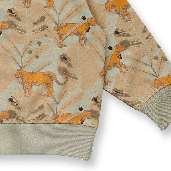 Sense Organics Sense Organics Kinder Sweatshirt mit Dschungeldruck, Modell DARI, Dschungeldruck, – Produktbild 3 von 3