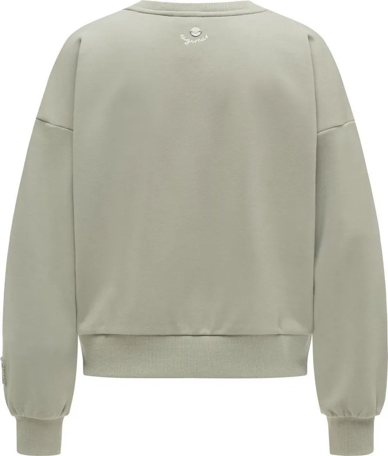 ragwear ragwear Sweater Wuss PP lässiges oversized Damen Sweatshirt mit Print, Grün, – Produktbild 3 von 3