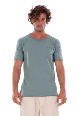 RAVENS VIEW IBIZA RAVENS VIEW IBIZA Herren vegan T-Shirt Rundhalsausschnitt Wild Pocket Chinois Grün – Produktbild 1 von 1