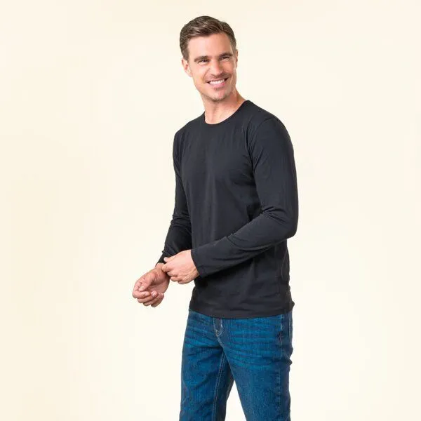 Living Crafts Living Crafts Langarm-Shirt - TERIK, Black (schwarz), – Produktbild 2 von 3