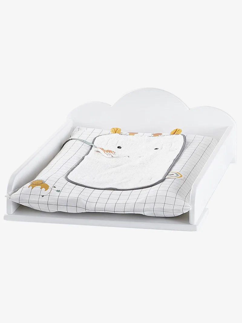 Vertbaudet Wickelaufsatz WOLKE für Kommoden mit 42cm und 52cm Tiefe, Weiß, – Produktbild 2 von 3
