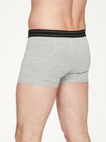 Thought Thought Arthur Plain Bambus Boxers, Grey marle, – Produktbild 4 von 6