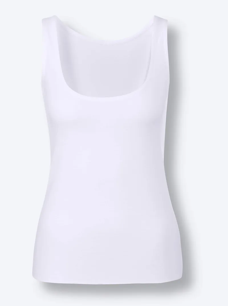 wäschepur Achseltop weiß, Weiß, – Produktbild 1 von 2