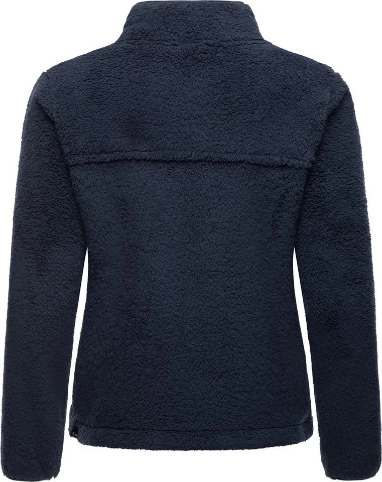 ragwear ragwear Plüschjacke Alaris Kuschelige Fleecejacke mit Brusttasche, Blau, – Produktbild 2 von 3