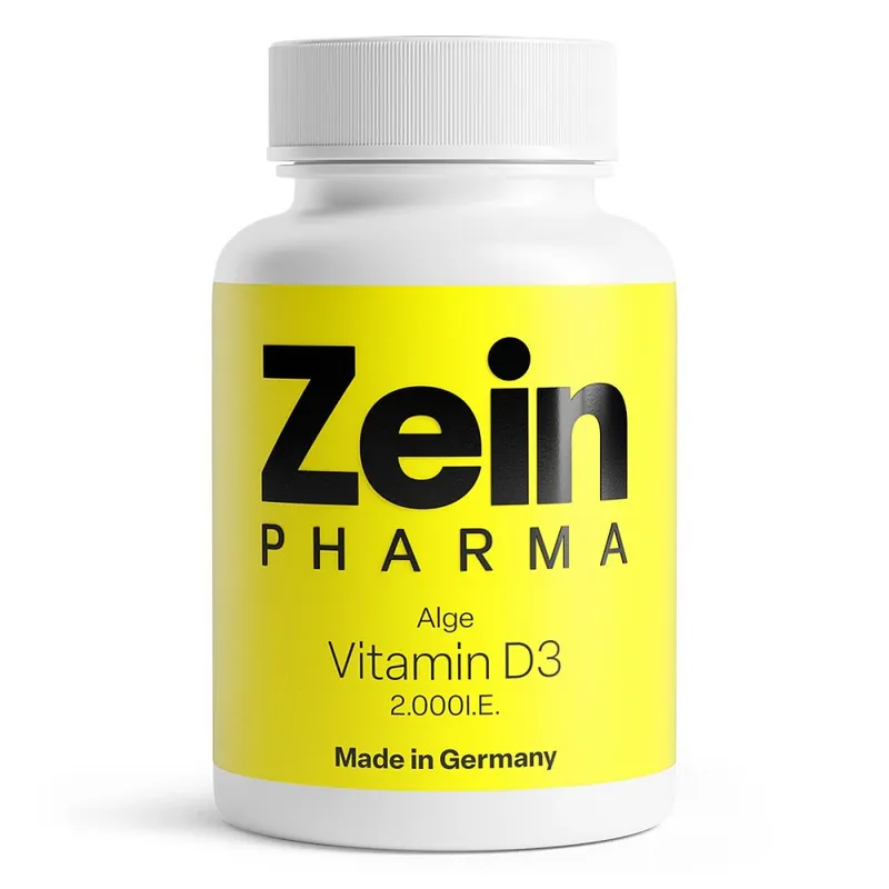 ZeinPharma Vitamin D3 aus Alge (vegan) Kapseln 2.000 I.E. – Produktbild 1 von 1