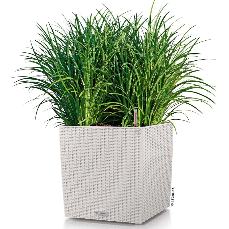 Lechuza® Lechuza® 'Cube Cottage 40', lichtgrau, ca. 39 x 39 x H 40 cm, Grau, – Produktbild 1 von 1