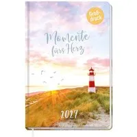 Häfft Häfft Großdruck-Buchkalender 2027, DIN A5, Leuchtturm – Produktbild 1 von 1