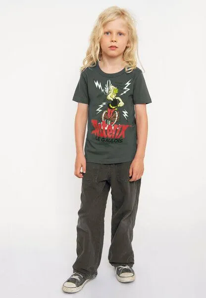 LOGOSH!RT LOGOSH!RT - Asterix le Gaulois - Zaubertrank - Bio T-Shirt Print, Grau, – Produktbild 2 von 4