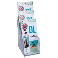 Exacompta Exacompta Prospekthalter "Exacryl" aus PS, 3 Fächer, DIN lang – Produktbild 3 von 3