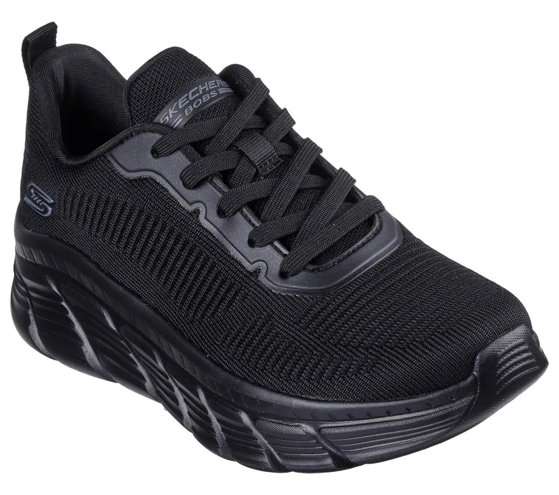 Skechers Skechers BOBS B FLEX HI-FLYING HI Sneaker, Trainingsschuh, Schnürschuh, Freizeitschuh in veganer Verarbeitung, Schwarz, – Produktbild 3 von 5
