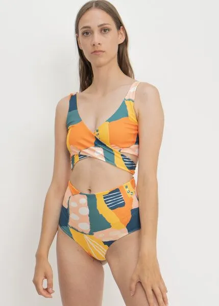 boochen boochen Bikini Slip Noja - wendbar, Painting print (gelb), – Produktbild 3 von 4