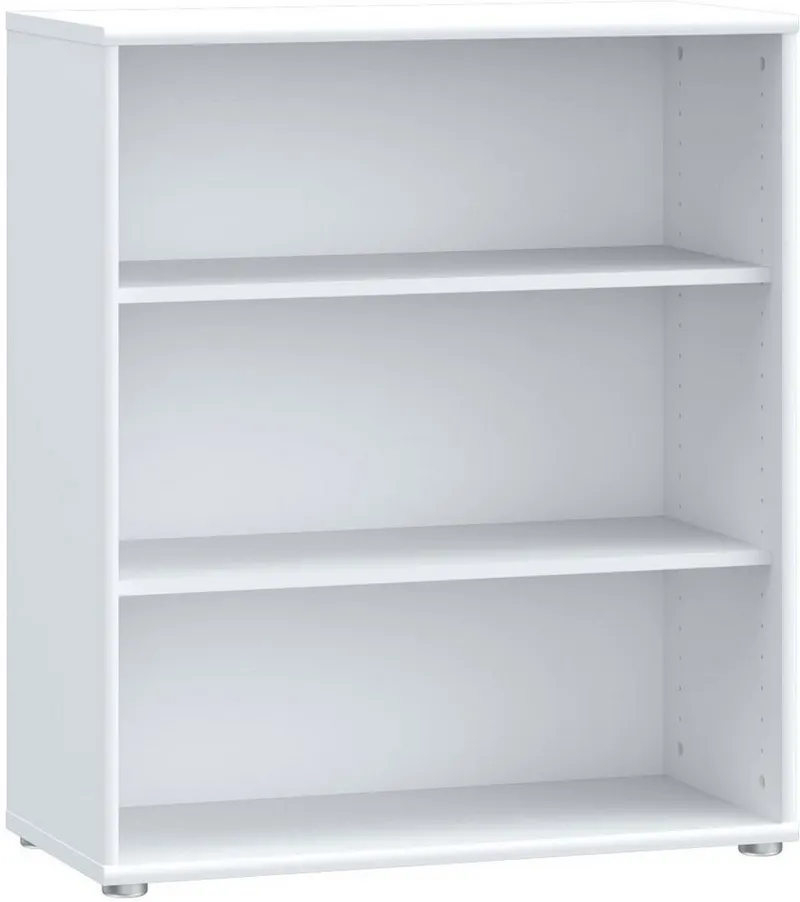 FORTE Regal Tempra, Mehrzweckregal breit, Höhe 111,1cm, 2 Ablageböden, Breite 73,7 cm, Weiß, – Produktbild 2 von 4