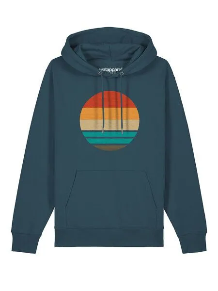 watapparel watapparel Hoodie Unisex Retro Sunset Ocean, Stargazer, – Produktbild 2 von 4
