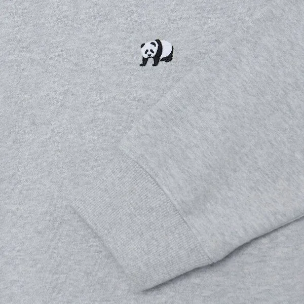 Natural Vibes Natural Vibes Sweater Panda | 100% Bio Baumwolle | GOTS-zertifiziert | Graues Sweatshirt | Damen – Produktbild 3 von 4