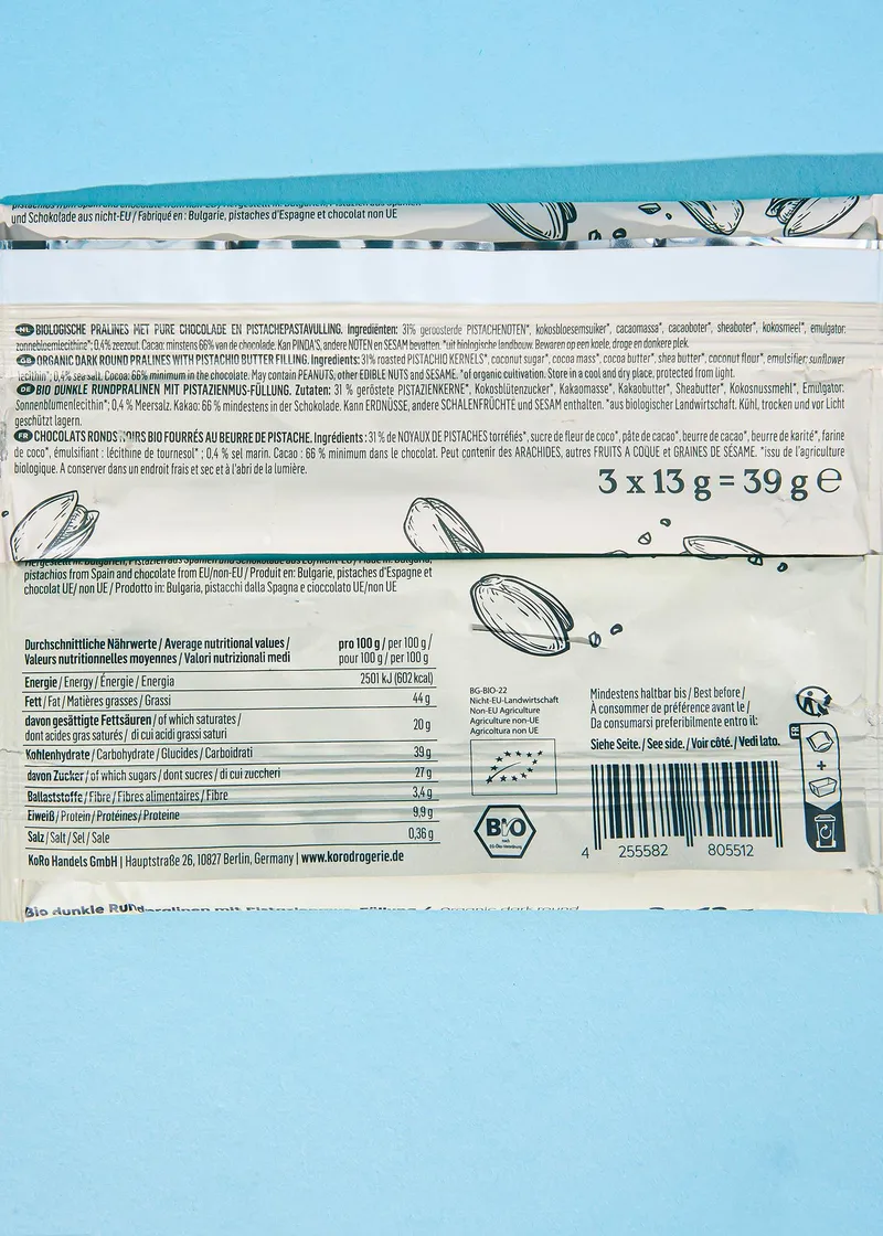 KoRo Bio Nut Butter Cups Salty Pistachio | 3 x 13 g – Produktbild 4 von 4