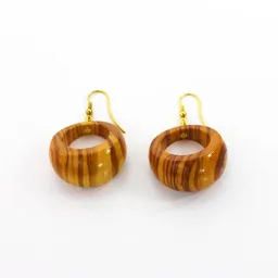 Mitienda Shop Mitienda Shop Ohrringe aus Holz | Ohrschmuck breit – Produktbild 1 von 1