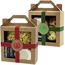 Spa Vivent Spa Vivent Geschenkset Seifendose aus Flüssigholz, Dudu Osun Seife, Naturschwamm – Produktbild 1 von 1
