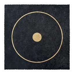 Veskor Cassiopeia Veskor Cassiopeia CENTRAL ORBIT Linoldruck | 22 × 22 cm | Gold auf Schwarz – Produktbild 1 von 1