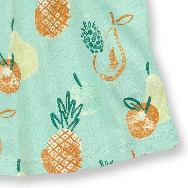 Sense Organics Sense Organics Baby Tunika mit Früchtedruck, Modell IRMA, Früchtedruck auf mintgrün, – Produktbild 4 von 4