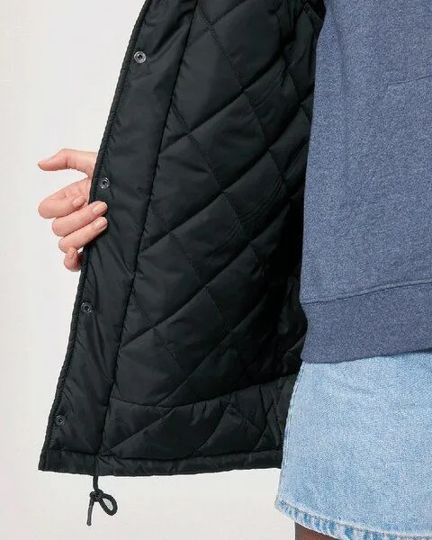YTWOO YTWOO Unisex Parka aus recyceltem PET, Padded Parker, in verschiedenen Farben und Mustern, Schwarz, – Produktbild 4 von 4