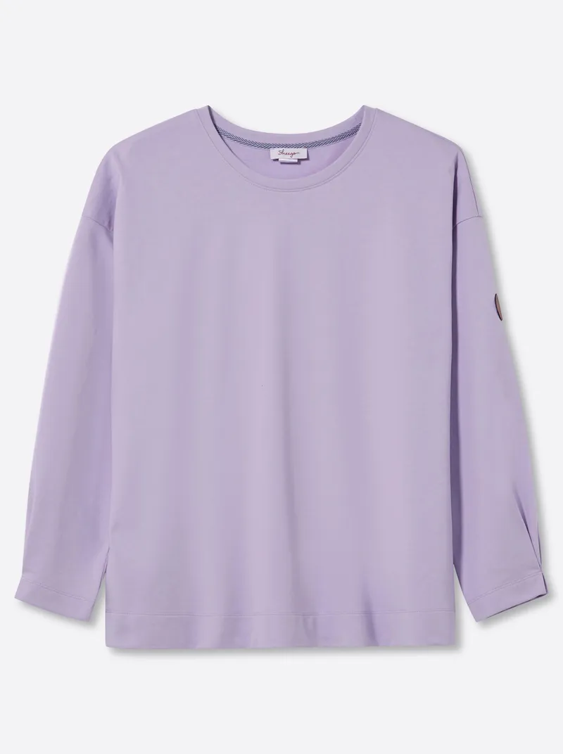 sheego Sweatshirt flieder, Flieder, – Produktbild 1 von 2