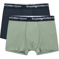 KnowledgeCotton Apparel KnowledgeCotton Apparel 2er Pack Boxershorts - MAPLE - aus Bio-Baumwolle, Grün (lili pad), – Produktbild 1 von 1