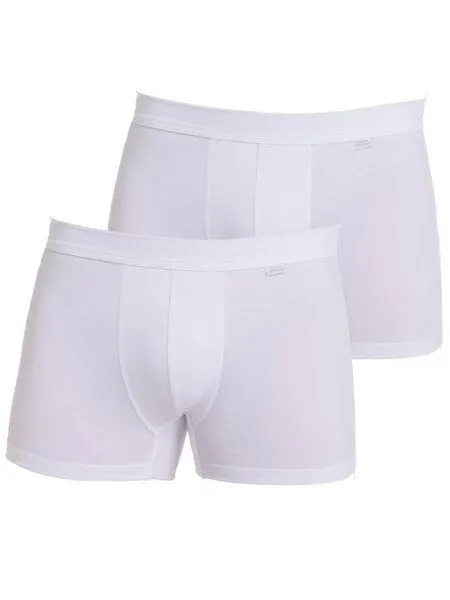 Haasis Bodywear Haasis Bodywear Herren Pants, ohne Eingriff, Weichgummibund, 2er Pack, GOTS zertifiziert, Weiß, – Produktbild 1 von 4