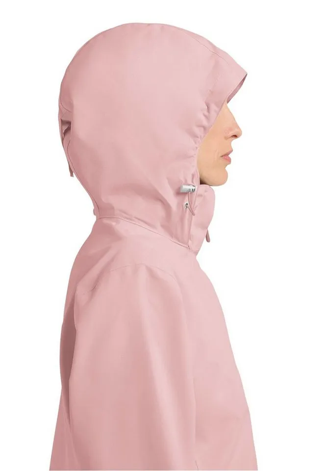 Jack Wolfskin Jack Wolfskin Regenjacke Trailtime 2-Lagen (wasserdicht, atmungsaktiv) hellrosa Damen, Rosa, – Produktbild 3 von 5