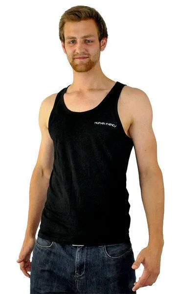 Human Family Human Family Lässiges Herren Tanktop aus Bio Bumwolle - "Jump Basic", Schwarz, – Produktbild 2 von 2