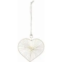 El Puente El Puente Deko-Anhänger "Herz" | Fair Trade & Handmade aus Indien, Silber, – Produktbild 1 von 1