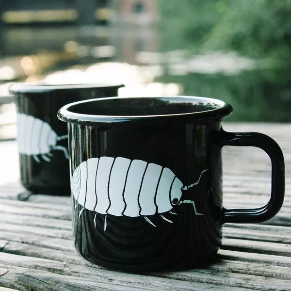 Cmig Cmig Emaille Tasse Assel, Schwarz, – Produktbild 1 von 4