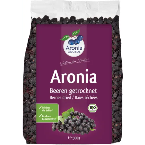 Aronia Original Aroniabeeren getrocknet bio (500g) – Produktbild 1 von 1