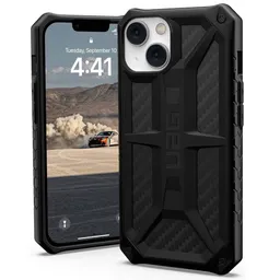 Urban Armor Gear Hülle für Apple iPhone 14, Urban Armor Gear, Monarch Carbon, Schwarz – Produktbild 1 von 1
