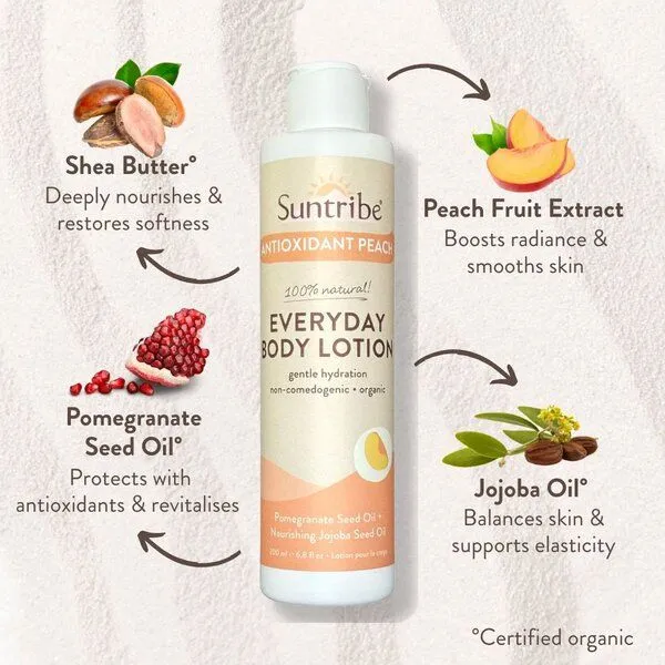 Suntribe Suntribe Bio Bodylotion Pfirsich – Produktbild 3 von 3