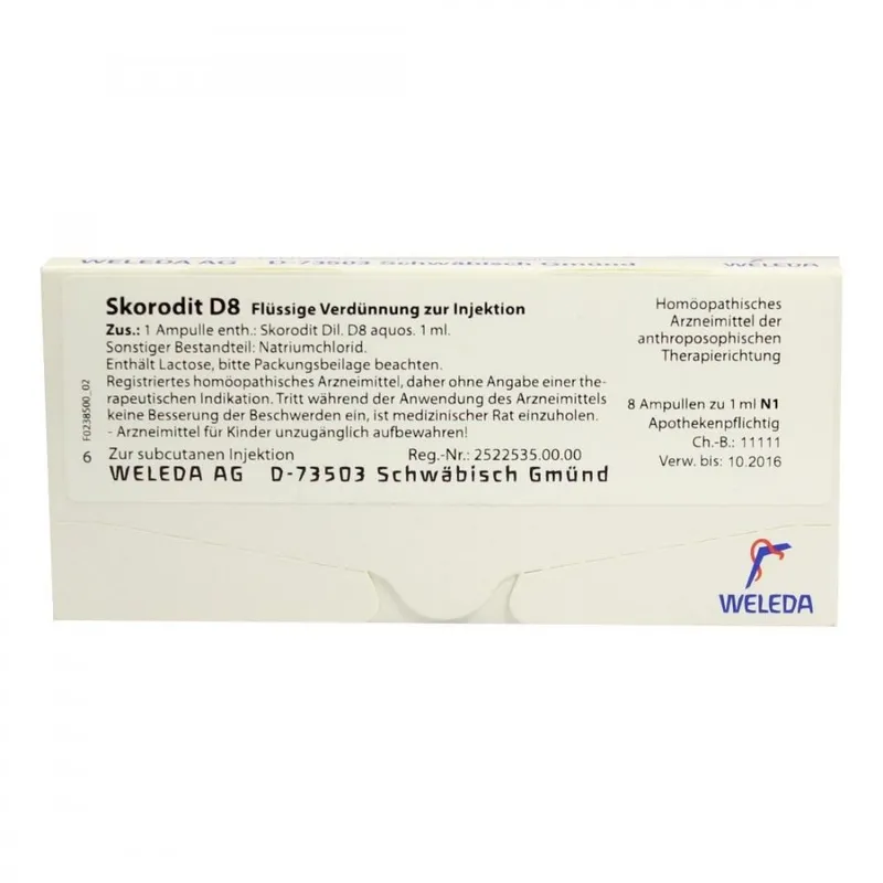 Weleda Skorodit D8 Ampullen – Produktbild 1 von 2