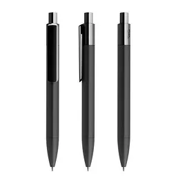prodir prodir® Druckkugelschreiber DS4 Soft Touch PRR Push, blaue Mine, schwarz – Produktbild 1 von 1