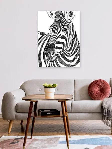 Photocircle Photocircle Poster / Leinwandbild - Zebra – Produktbild 2 von 4