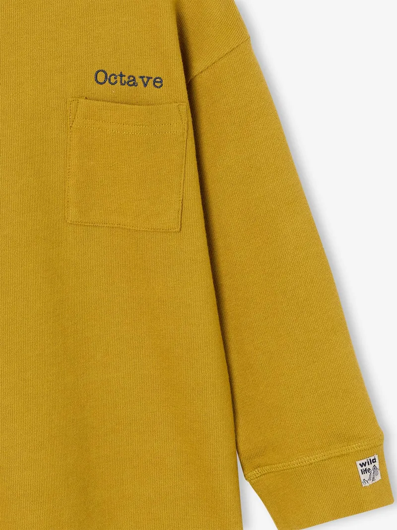 Vertbaudet Shirt mit Brusttasche Jungen personalisierbar, Olivgrün, – Produktbild 3 von 3