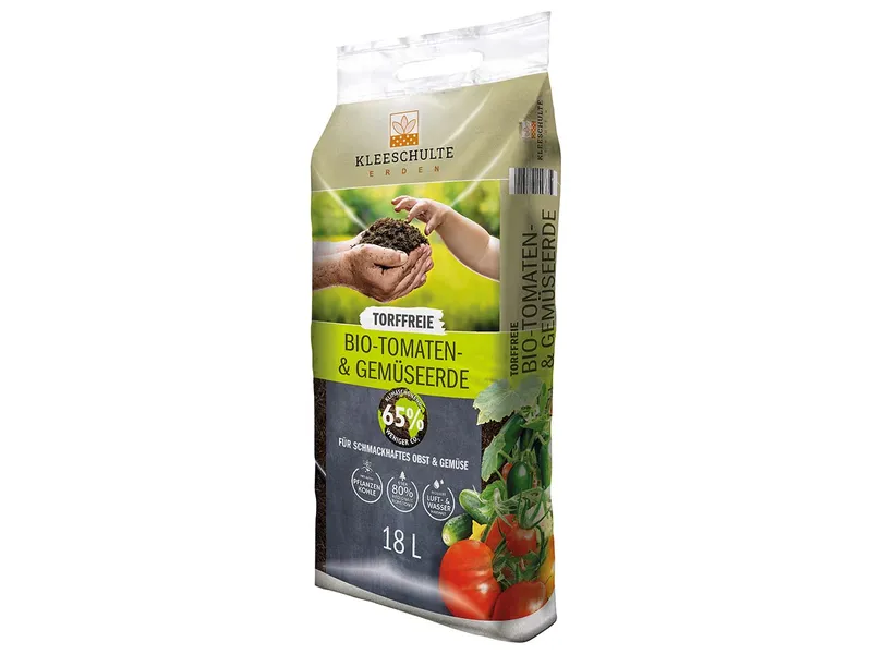 Kleeschulte Erden Kleeschulte Erden Bio-Tomaten- und Gemüseerde, torffrei, 18 l – Produktbild 1 von 1